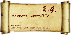 Reichart Gusztáv névjegykártya